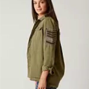 BKE from Buckle Olive Green Women's Jacket army style